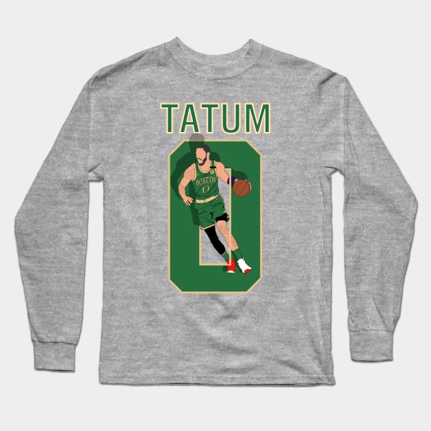 Jayson Tatum Long Sleeve T-Shirt by FootballBum